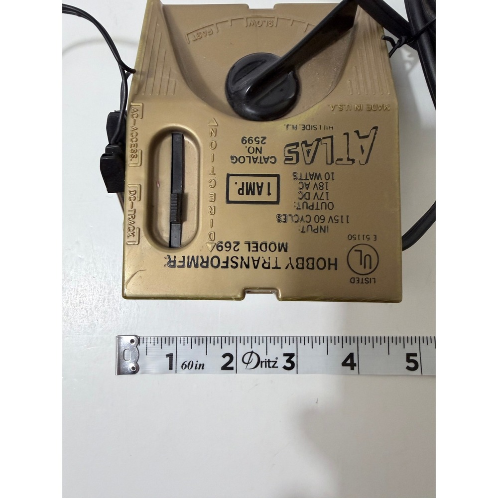 Atlas Model 269 Hobby Transformer 1 Amp 10 Watts Train Power Pack Gold 2599 - Picture 3 of 7